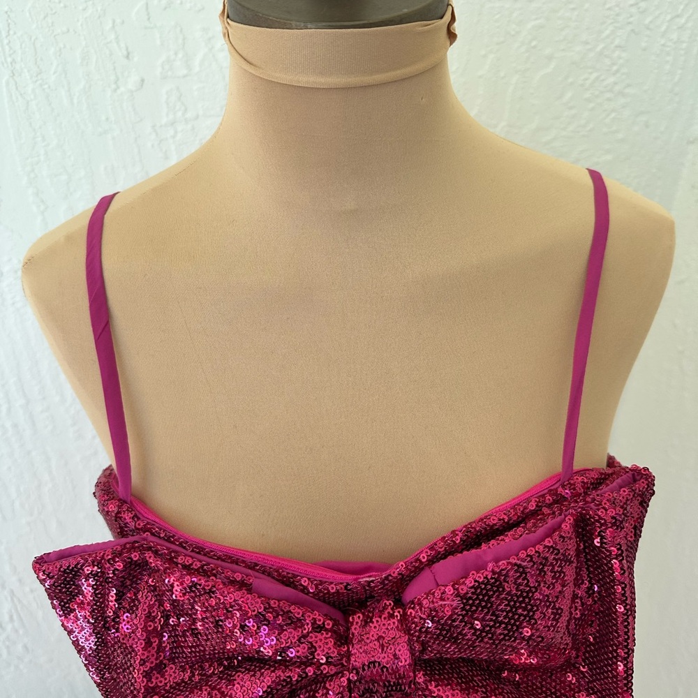 Ronny Kobo Pink Sequin Bow Dress - Picture 4 of 10